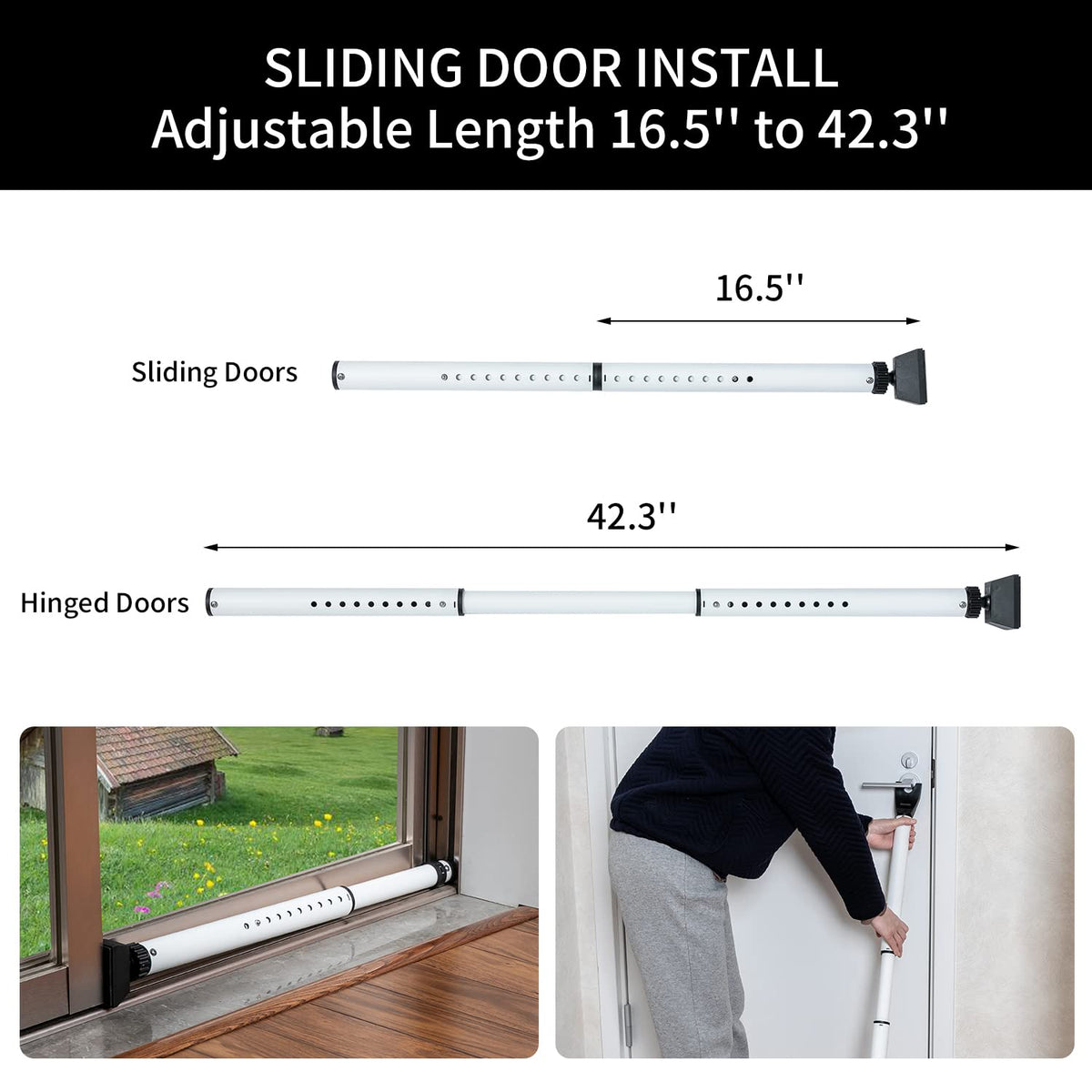 HonesaLoc easy installation angle placement shows quick security bar setup.