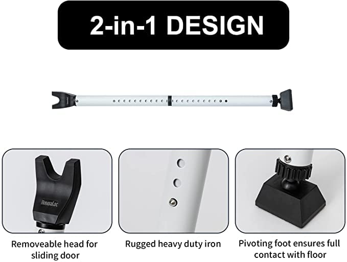 HonesaLoc heavy-duty security bar withstands strong impact for better door protection.