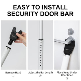HonesaLoc rotating rubber-foot bottom on the floor prevents scratches and improves grip.