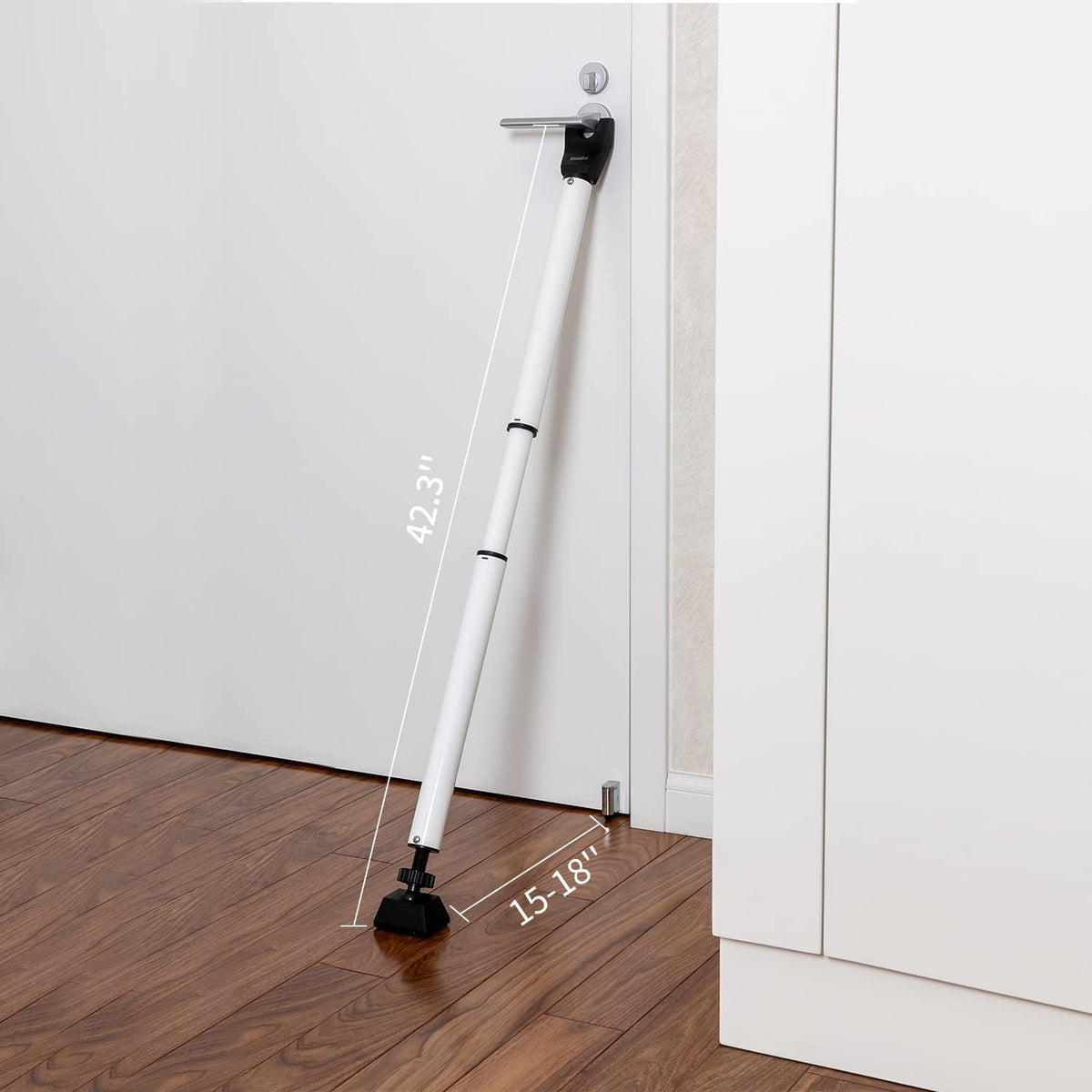 HonesaLoc travel-ready security bar pictured in compact form for hotels and trips.
