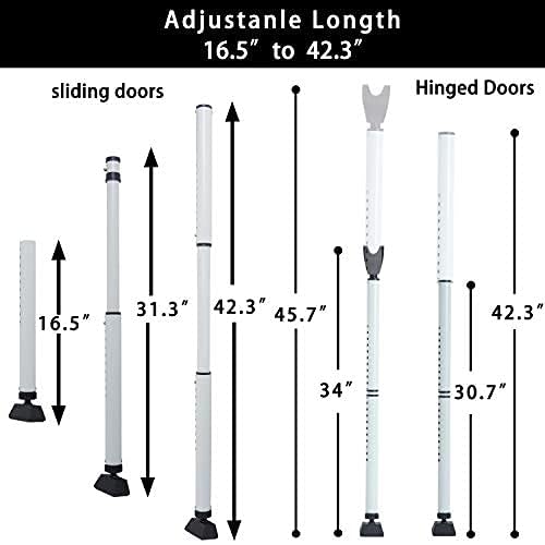 HoneSecur white finish blends with decor while boosting door security