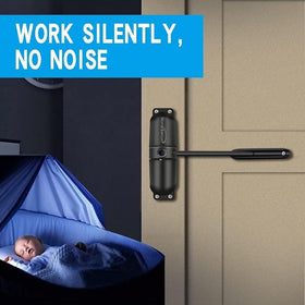 HoneSecur automatic closing feature keeps gaps closed for pets and kids safety.