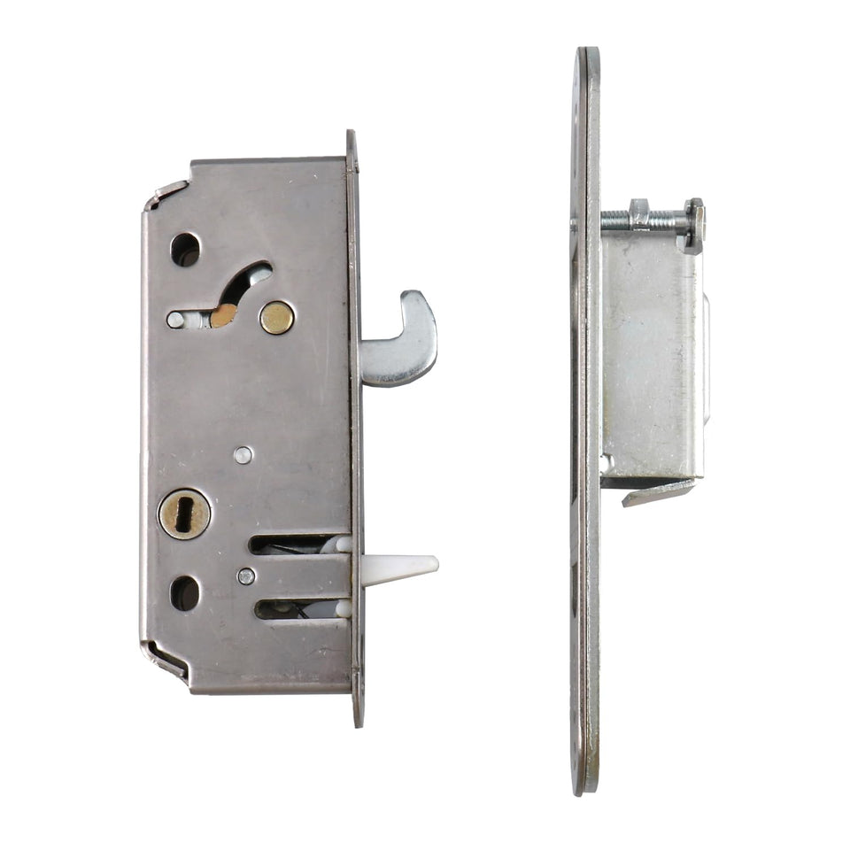 HONEST KIN Andersen Reachout lock on a 2-panel door for secure closure