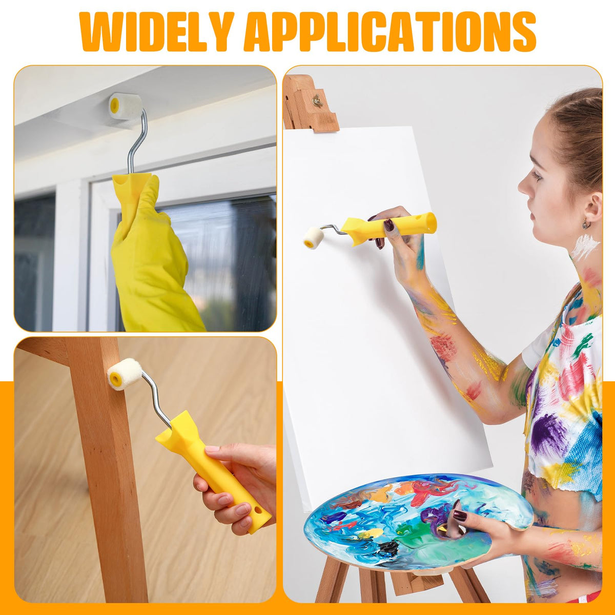 Honeydak 8-pack roller set ready for various painting projects
