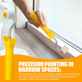 Honeydak corner roller used in narrow spaces for precise edge work