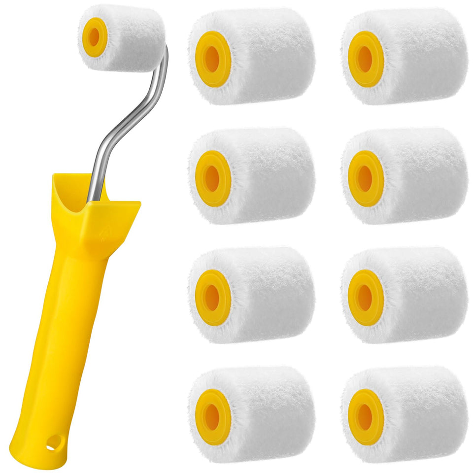 Honeydak mini paint roller kit 8-pack ready for quick touch-ups and edge work