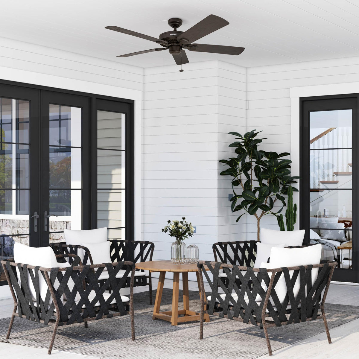 Belmar tri-mount installation option for vaulted ceilings