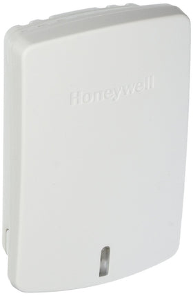 Honeywell C7189R1004 wireless indoor sensor, front view, compact and discreet for room temperature readings