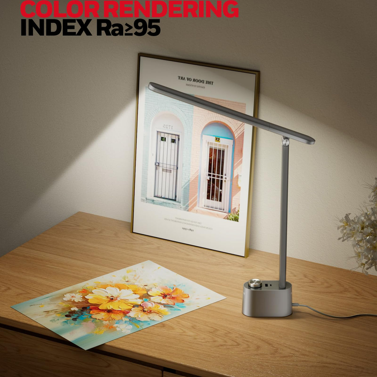 Color temperature dial of Honeywell H01 Pro Sunturalux, range from warm to cool lighting