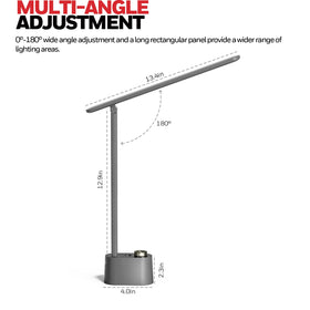 Eye-friendly, flicker-free design of Honeywell H01 Pro Sunturalux desk lamp for long use
