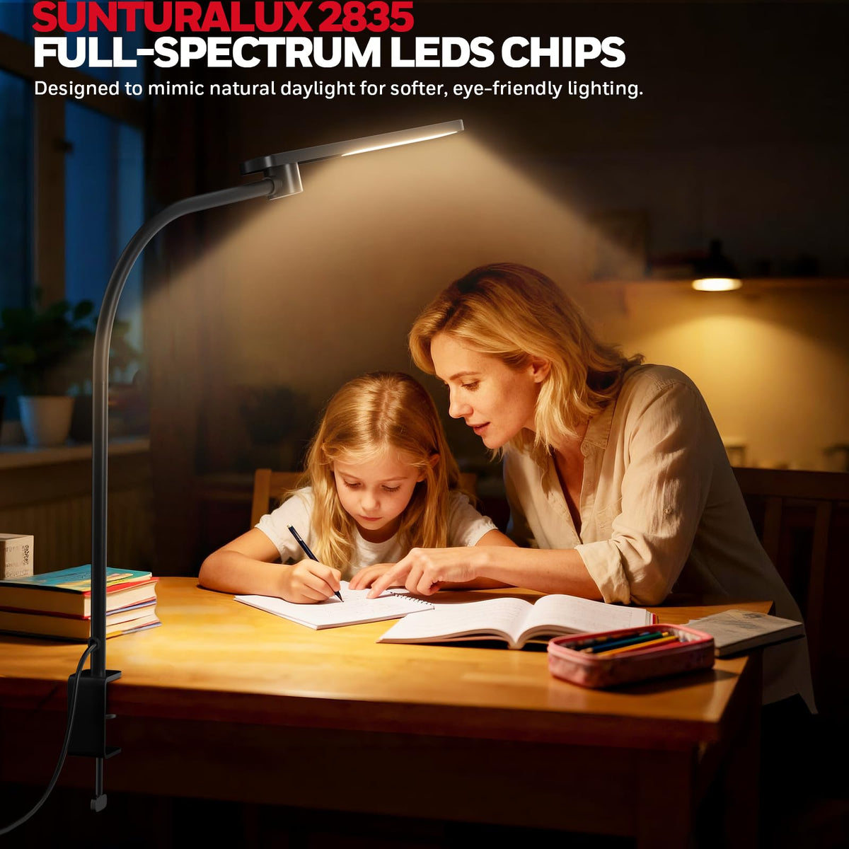 Honeywell HJ2 stepless dimming offers smooth brightness from soft to bright.