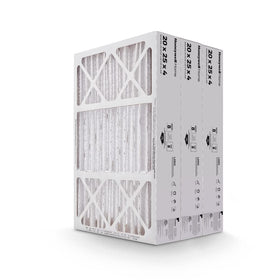 Honeywell Home 4-inch filter side view capturing dust and allergens