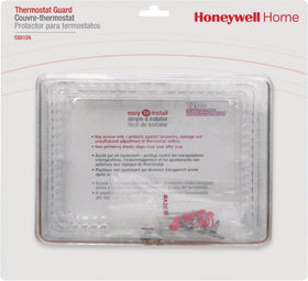 Easy installation on large thermostats with off-center mounting for battery access.