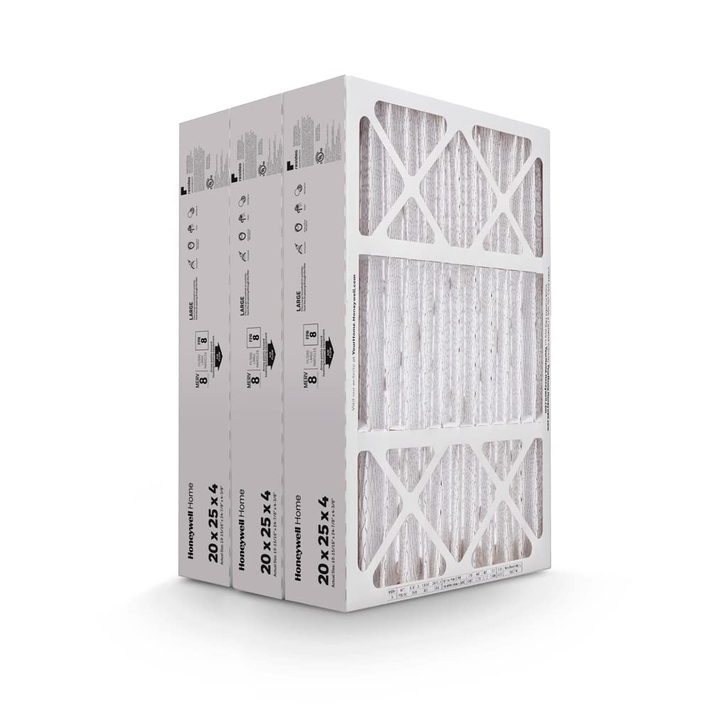 Honeywell Home filter installed in furnace illustrating easy installation