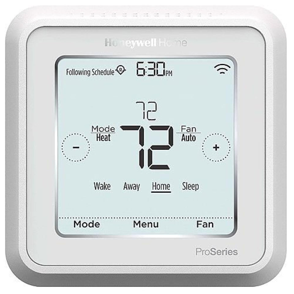 Honeywell Home Lyric T6 Pro front panel view with intuitive controls for scheduling.