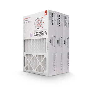 Honeywell Home pleated air filter with cardboard frame ready for installation
