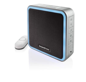 Honeywell Home RDWL917AX2000/E front view showing portable doorbell design with versatile placement