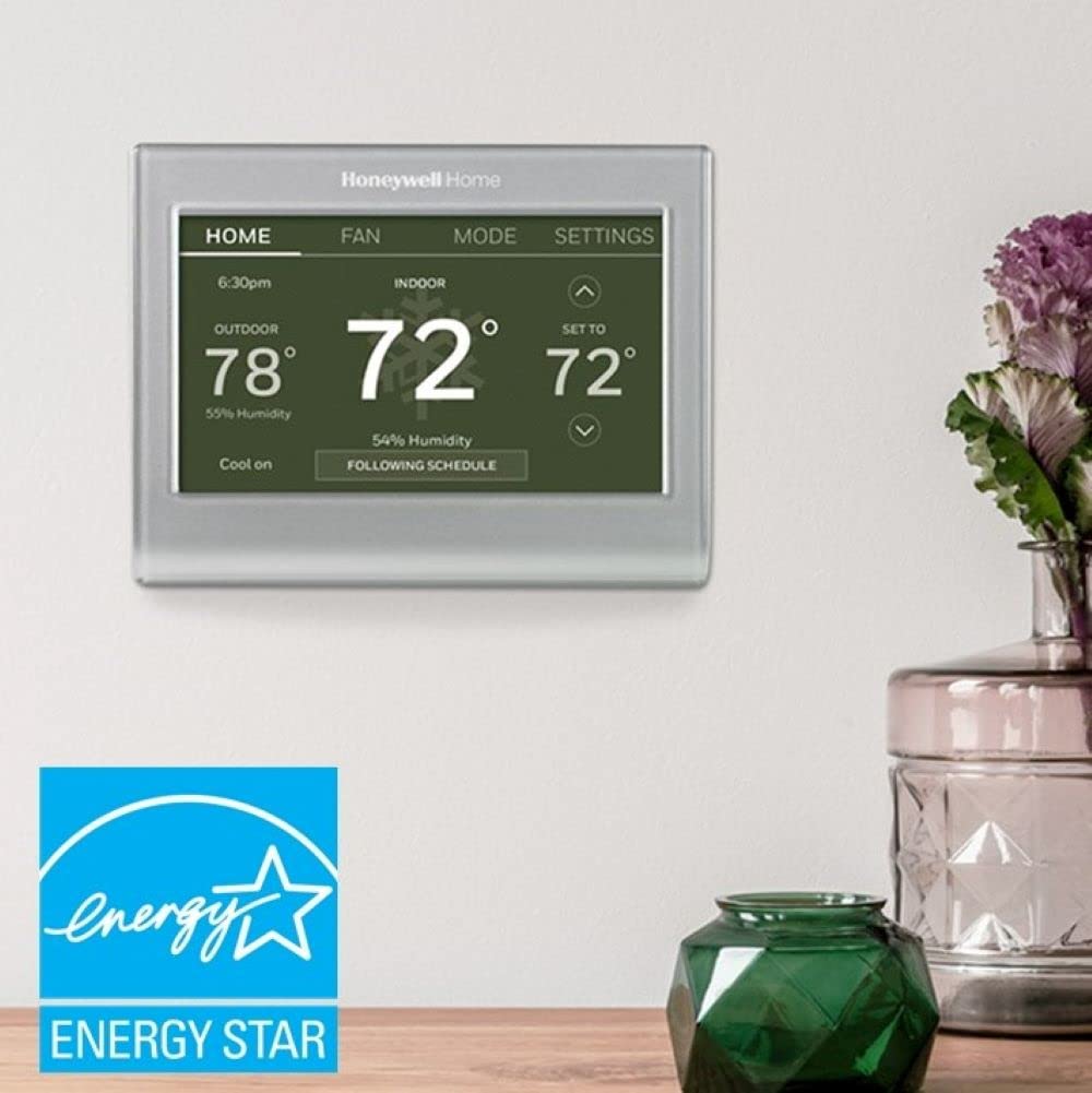 Honeywell Home RENEWRTH9585WF bright interface showing easy setup options