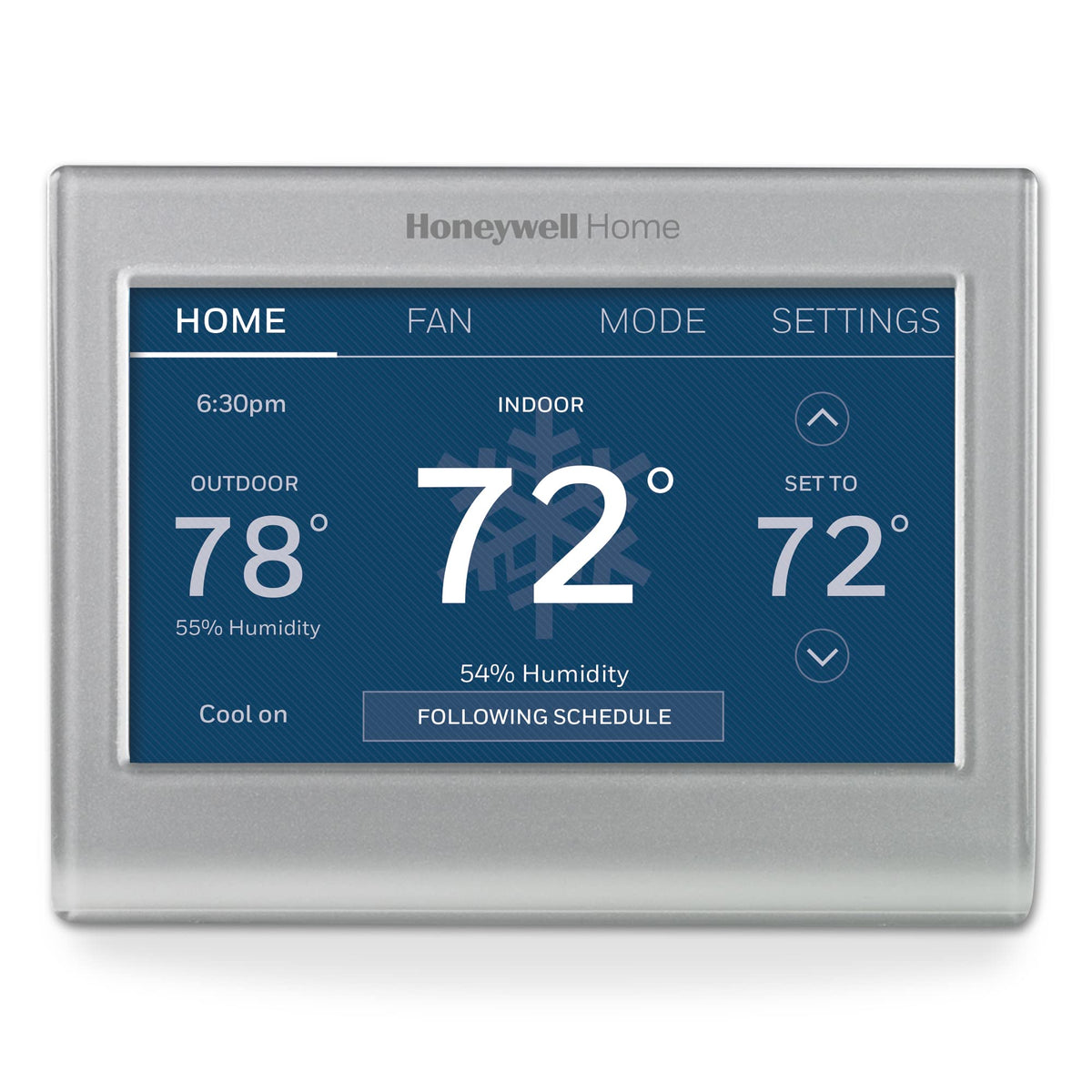 Honeywell Home RENEWRTH9585WF main color touchscreen display for personalized comfort