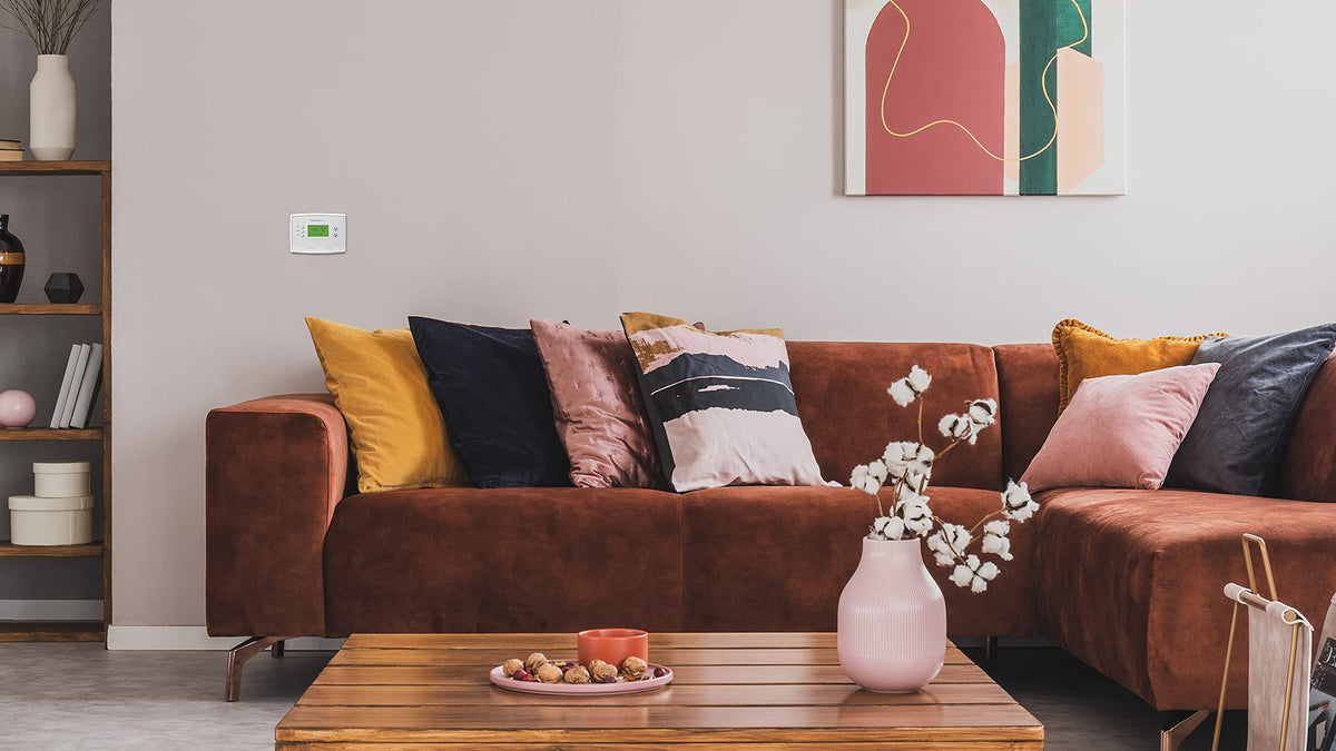 Honeywell Home backlit display enables quick temperature checks