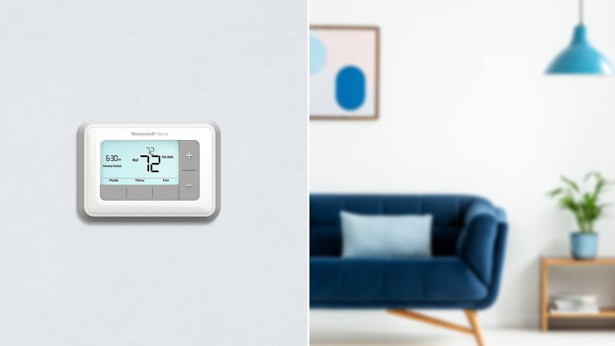 Honeywell Home RTH7560E change reminders help with maintenance and power status.