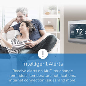 Honeywell Home thermostat color customization helps match your room style.