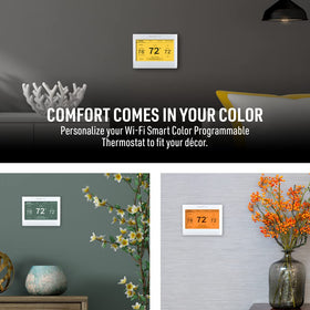 Honeywell Home RTH9600WF touchscreen display enables easy setup and adjustments