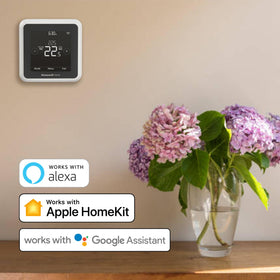 Setup guide display for Honeywell Home T5 installation steps.