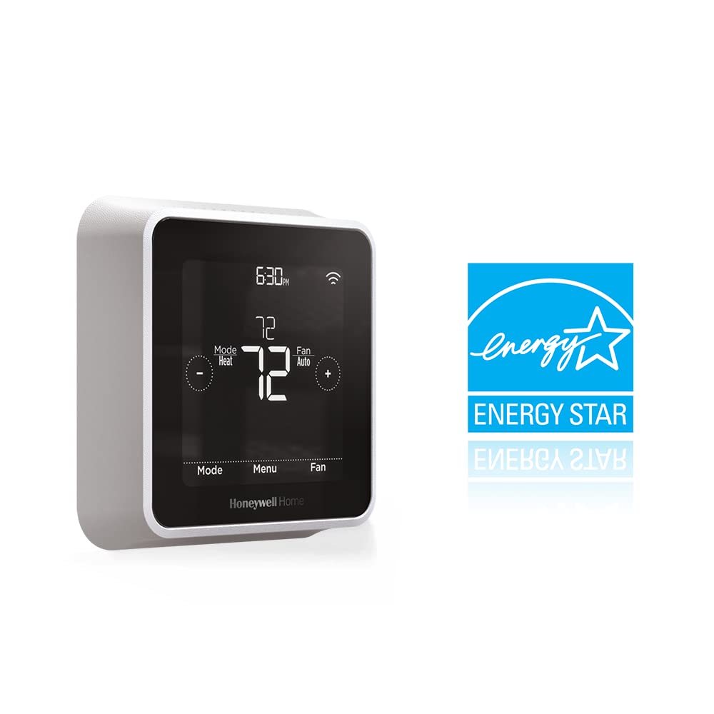 Honeywell Home T5 thermostat back panel illustrating C-wire connection.