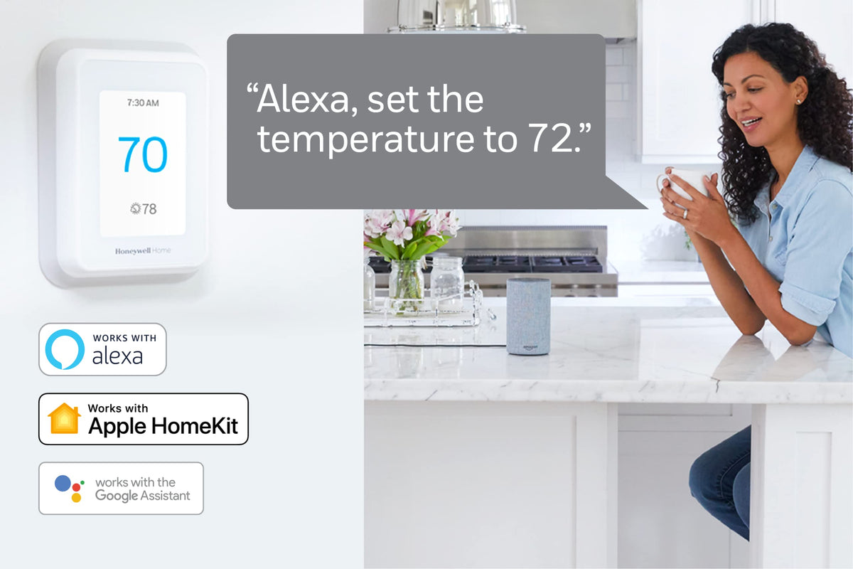Honeywell Home T9 energy-saving features optimize usage and potential rebates.