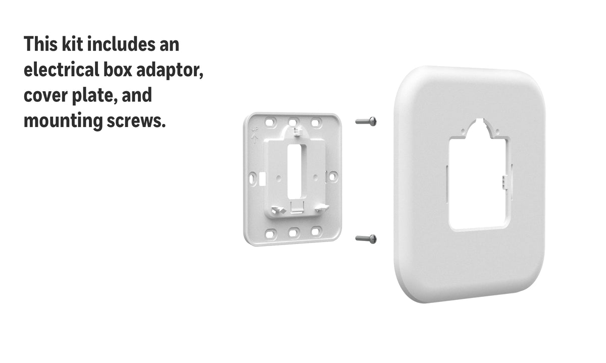 THP2400A1080 flush wall integration for a seamless thermostat setup.