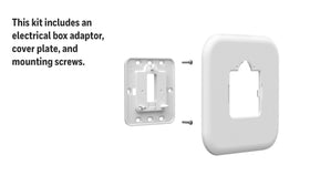 THP2400A1080 flush wall integration for a seamless thermostat setup.