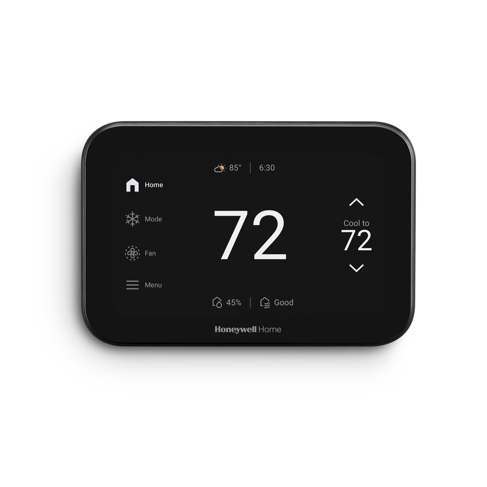 Honeywell Home X8S with customizable display for a tailored living room look