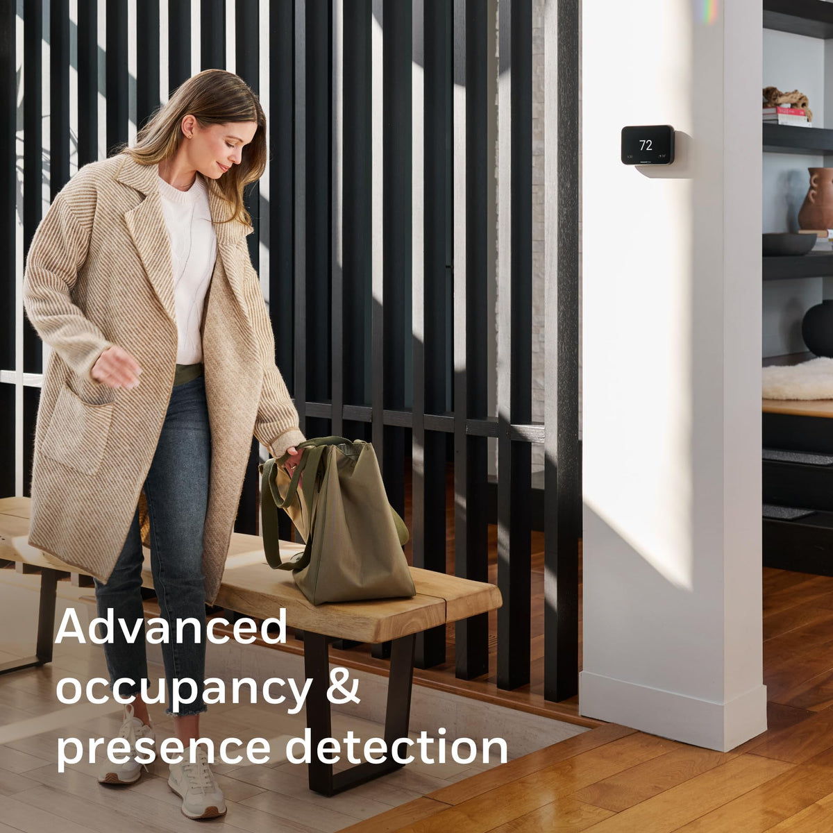 Honeywell Home X8S occupancy detection adapts comfort when you are home or away
