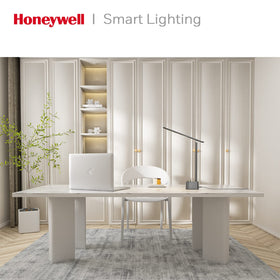 Honeywell HWT-H01 gray Sunturalux finish adds modern desk style.