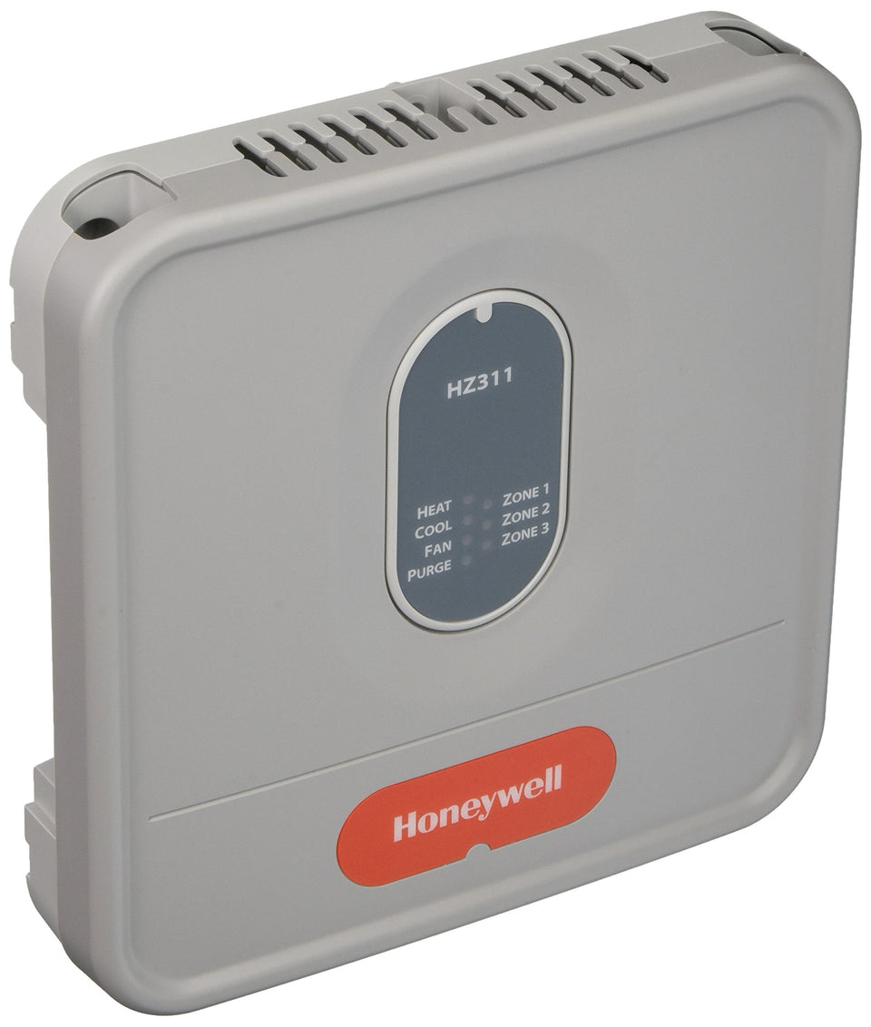 Honeywell HZ311 TrueZONE panel front view; compact design for easy installation.