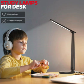 Honeywell LED Desk Lamp fits small desks or bedside tables with its compact design.