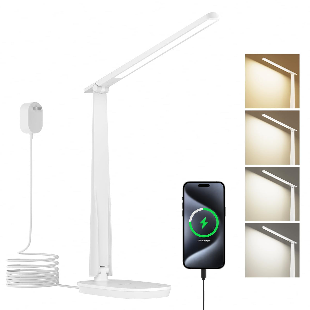 Honeywell LED desk lamp energy-saving design reduces power use over time.