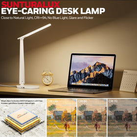 Honeywell LED desk lamp USB ports enable convenient device charging at your workspace.
