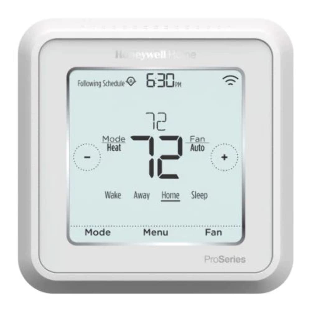 Honeywell Lyric T6 front view; compact design saves wall space.