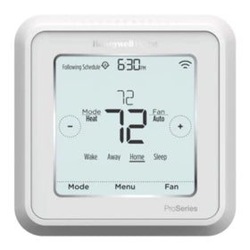 Honeywell Lyric T6 front view; compact design saves wall space.