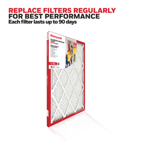Honeywell filter installed in a duct or vent for HVAC systems