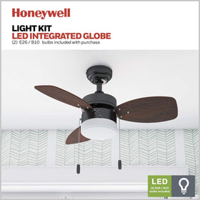 Honeywell Ocean Breeze Bronze finish with chestnut blades for versatile decor