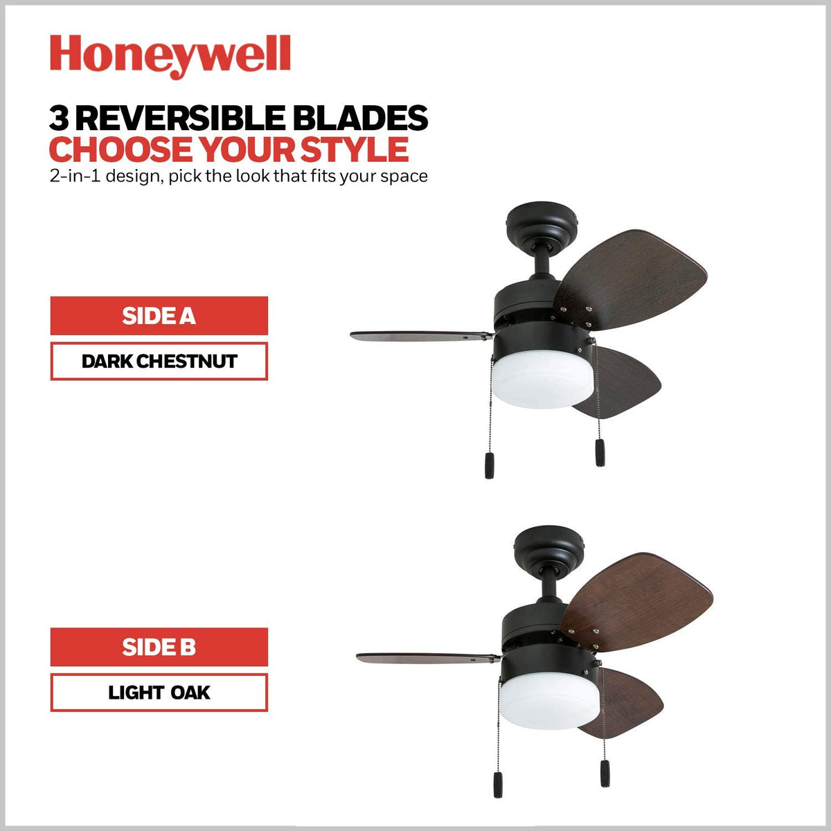 Honeywell Ocean Breeze dimmable LED lighting for customizable brightness