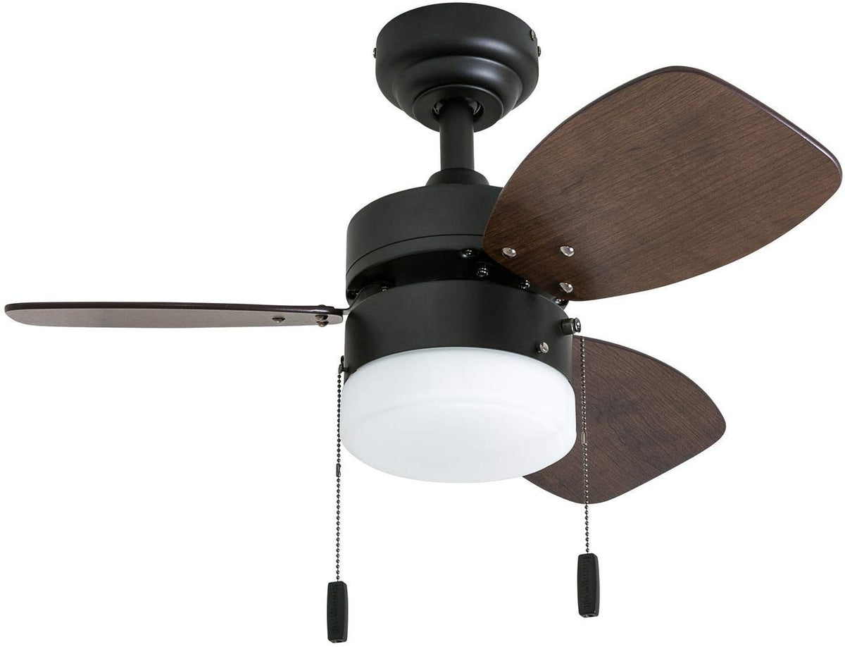 Honeywell Ocean Breeze pull chains shown for quick fan and light control