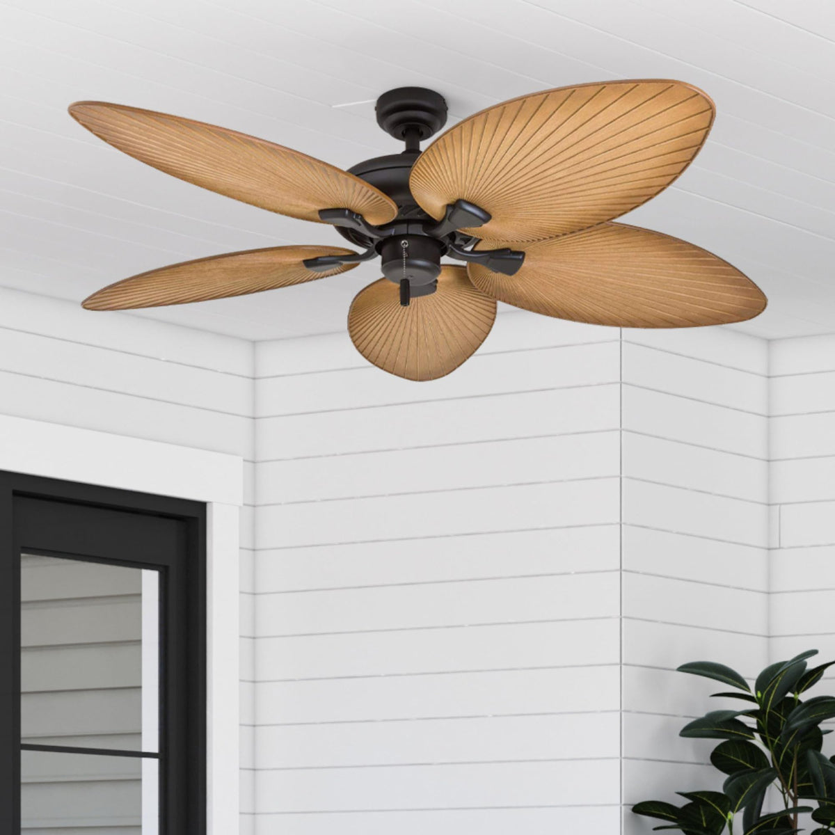 Honeywell Palm Island quiet motor provides powerful airflow with minimal noise.