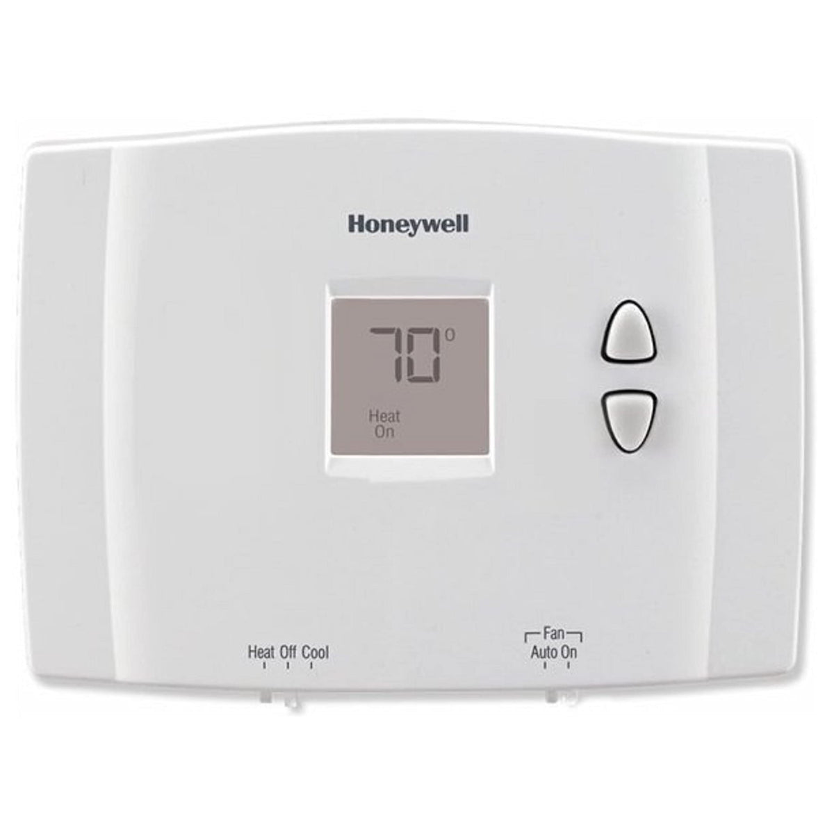 Honeywell RTH111B1024 digital display thermostat front view for quick temperature checks