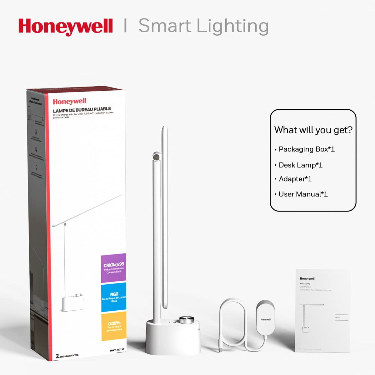 Honeywell Sunturalux HWT-H01 sturdy base for bedside or desk use