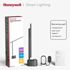 Honeywell Sunturalux LED Desk Lamp RG0 bead reduces blue light exposure.