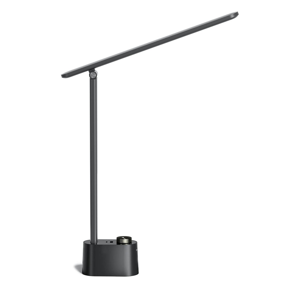 Honeywell Sunturalux LED Desk Lamp with USB charging ports enhances workspace flexibility.